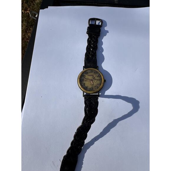 Vintage Fossil Pictographs Watch Zodiac Signs RARE - REPAIR PARTS - Picture 8 of 8